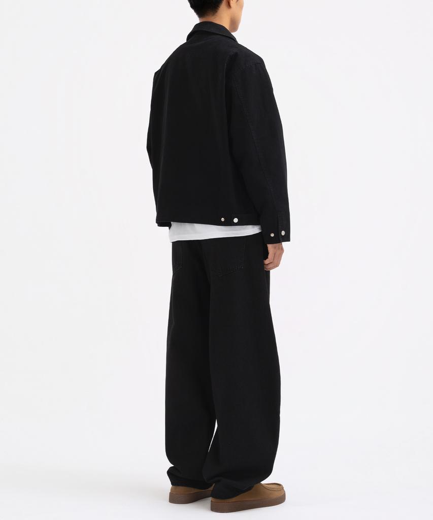 Underoff Soft Wash Cotton Work Jacket Black