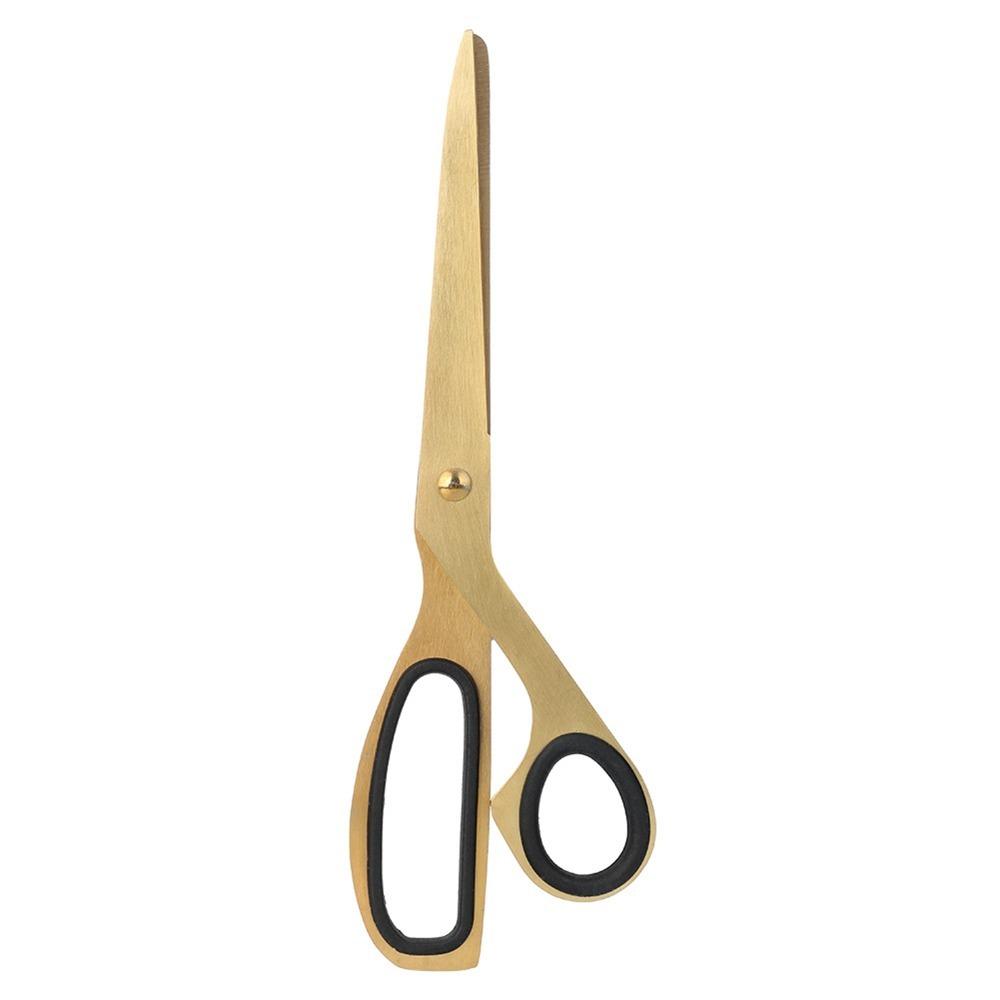 Black and Golden Golden Scissors Stainless Steel Asymmetrical Design Golden Stainless Steel Scissors Lightweight Nordic Style золотой