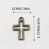 18/48Pcs/Lot Antique Bronze Silvery Cross Charms Hollow Pendants for DIY Jewelry Making