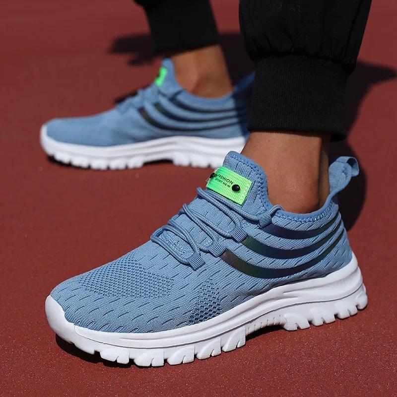 2025 Trendy Spring and Autumn New Mesh Fashion Sports Shoes for Casual Lightweight Running Training Thick Soled Shoes for Men