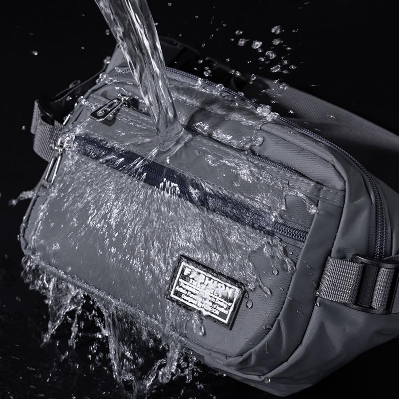 Large Capacity Outdoor Waist Bag Multi-layer Sling Bag New Nylon Waterproof  Fanny Pack