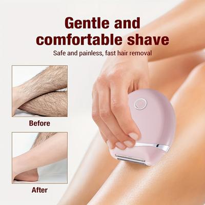 Women's Razor Head Washable Shaver Electric Models USB Rechargeable Painless Multifunction Shaver Can Be Private Place Leg Hair Underarm Epilator