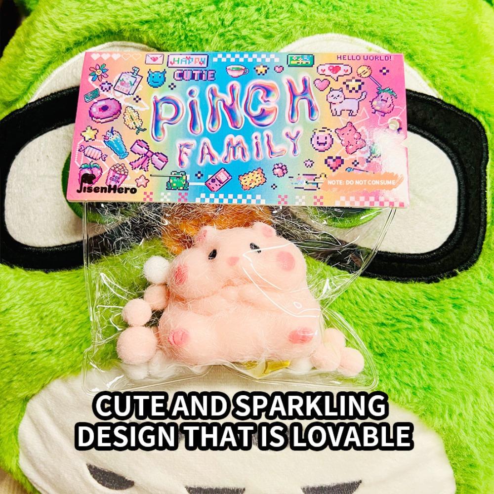 TPR Hamster Decompression Toys Flocking Stress Toy New Hamster Vent Toy  Adult