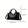 Fashion PU Leather Tote Bag Soft Texture Large Capacity Shoulder Bag Lightweight Ladies Handbag Women