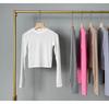 Korean Dongdaemun Trendy Tight Long Sleeve T-shirt: Sexy & Versatile with Big Bust and Waist Display