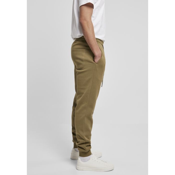 Pantalon De Survêtement - URBAN CLASSICS - Basic - Coton Stretch - Vert Olive - Homme