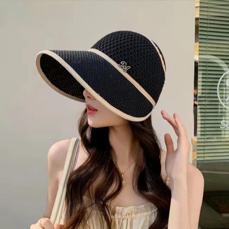 Summer Hat for Women, Sun Hat, Face Shield, Sun Protection Hat, Thin, Breathable, Wide Brim, Open Fin Hat