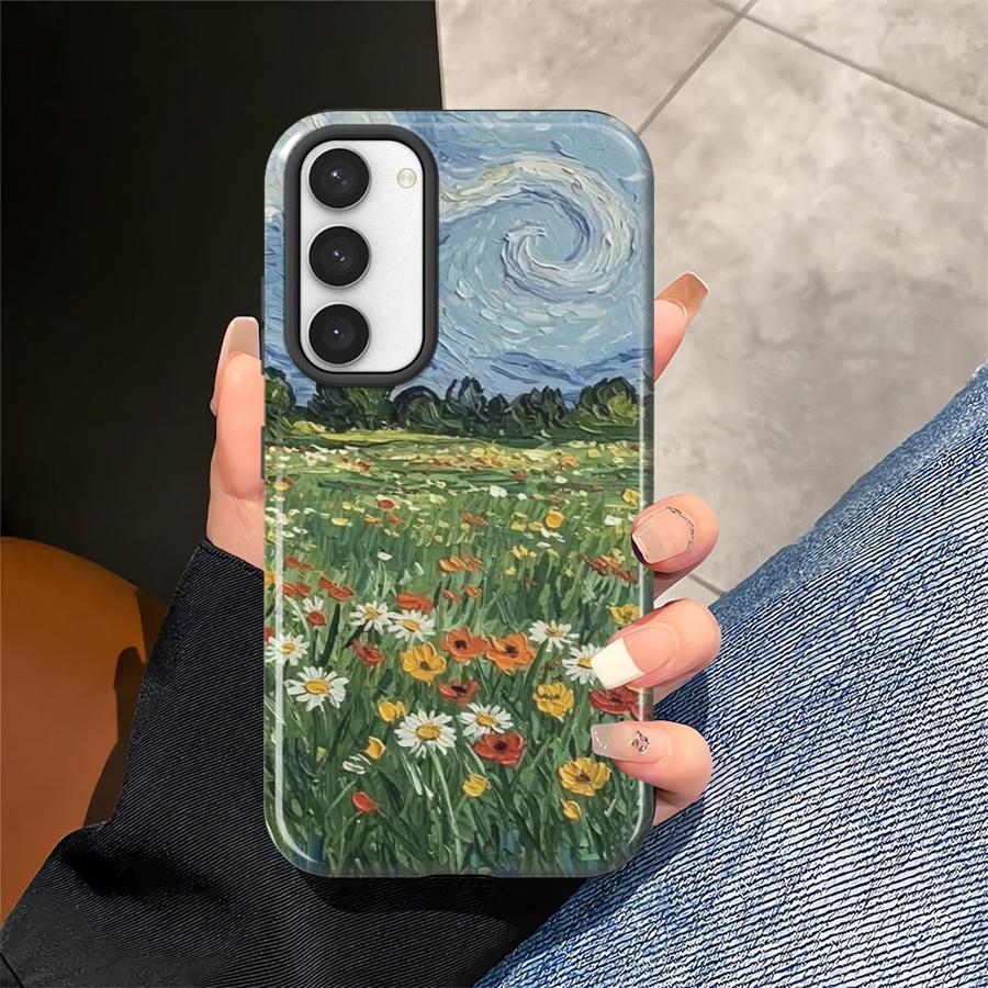 Phone Case for Samsung Galaxy S25 S24 Ultra S20 FE S23Ultra A26 A56 A16 S25Ultra A36 S23 Soft Cover Capa Van Gogh Fashionable