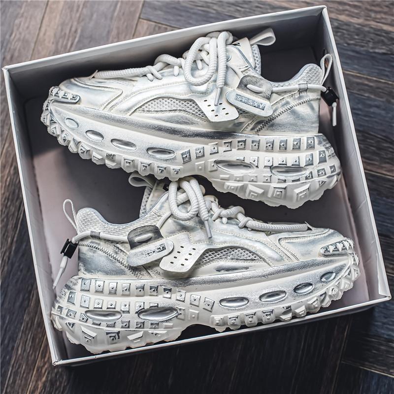 Fashion New Summer Outdoor Men's Casual Sneaker Shoes for Men Sports Thick Bottom Breathable Mans Loafers Popular Model Male Sneakers