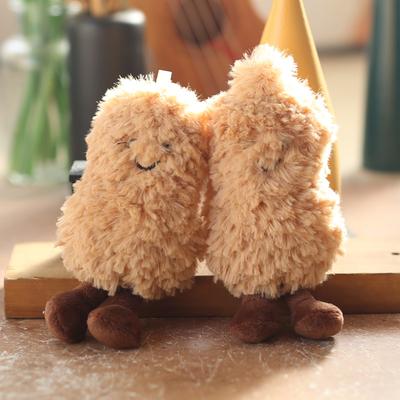 Cute Little Peanut Pendant Plush Toy Doll Cartoon Bag Hanging Keychain Rag Doll Doll