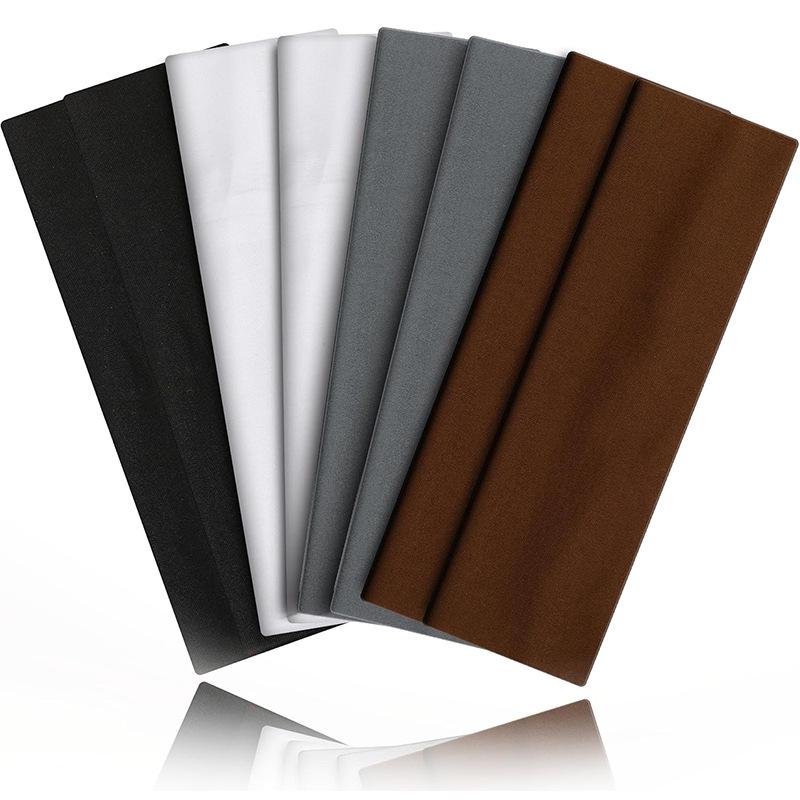 Popular Solid Color High-Elastic Sports Headband for Yoga, Fitness, Running, and Sweat Absorption