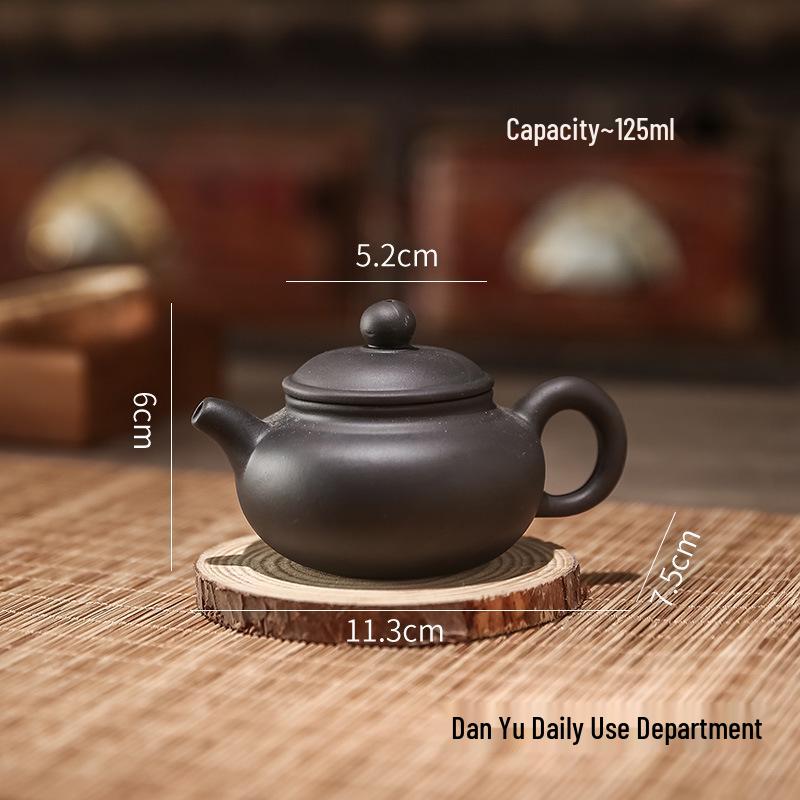 Yixing Handmade Large Capacity Purple Clay Teapot and Teacup Set for Kung Fu Tea Brewing