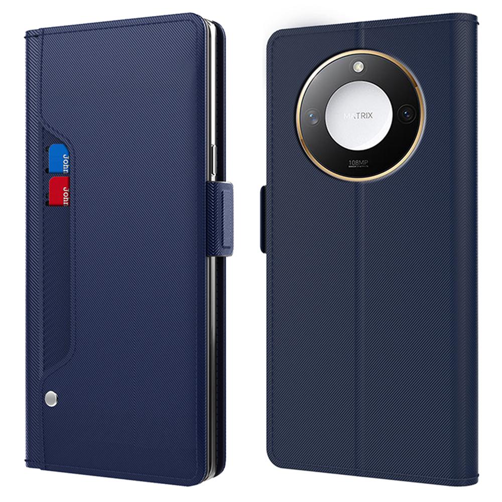 For Honor X9c Smart 5G/X60 5G Case Stand PU Leather Phone Cover Card Holder Mirror