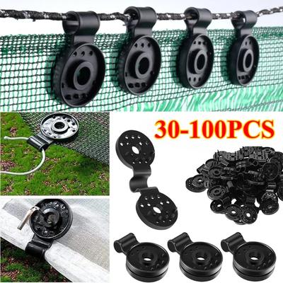30-100 pezzi Clip per Telo Ombreggiante Heavy Duty Lock Grip Clip per Pellicola per Serra Appendere Espandere Occhiello Istantaneo Rete Parasole Clip di Fissaggio Strumento