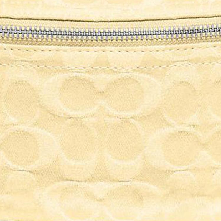 New COACH Charter Fabric Sling Bag, Fanny Pack Large Women's Light Yellow CJ825-PWE