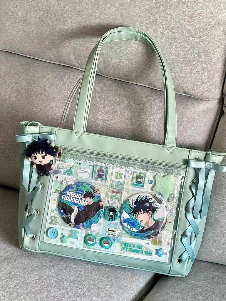 Japanese Girls Cute Kawaii Ita Bag Y2K Spicy Girl Personalized Handheld Tote Bag New Fashion Large Capacity Shoulder Bag