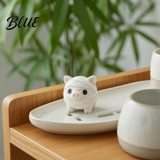 Collectible Pet Figures Miniature Mummy Animal Figurine 3D Printed Pig Chicken Dino Duck Cute Ornaments Cat Statue Spooky Desk Decor Decompression