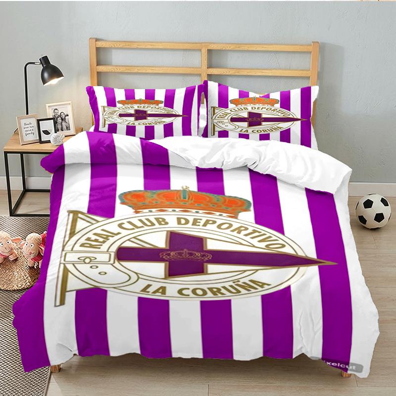 3PCS Deportivo Football Bedding set,Ideal for1pc Duvet Cover And 2pcs Pillowcases Perfect for Christmas gift,Ideal for Bedroom, Dormitory
