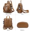 2025 Fashion Bow Women Backpacks Real Leather Daypacks For Ladies Anti-theft Wrinkled Cowhide School Bags With Bear Ornament