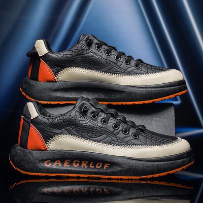 Canvas Men's Shoes New Spring Korean Version Trendy Sports Casual Black Board Shoes Men's Versatile Thick Soled Trendy Shoes