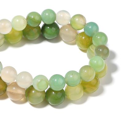 Green Grape Agate Beads 4-12mm Loose Stone Beads Size for Jewelry Making Charm Loose Accessories DIY