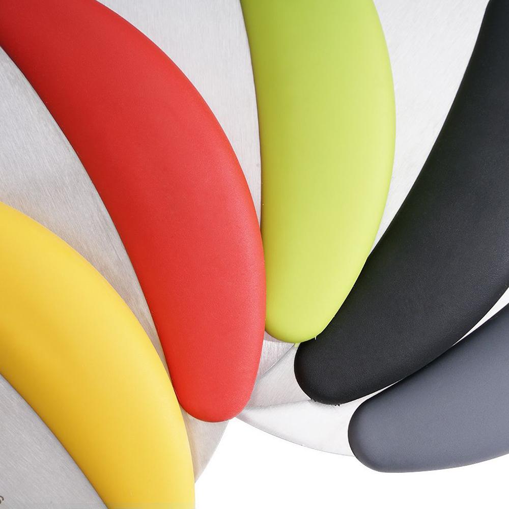 1 Stück Mehrfarbiges Schneidemesser aus Edelstahl mit Skala Mehlteig-Schneidemesser Silikongriff Schneidemesser Backwerkzeuge