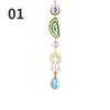 1 Pcs Crystal Prism Ball with Agate Slices Window Prisms Suncatcher Clear Wind Chimes Hanging Ornaments