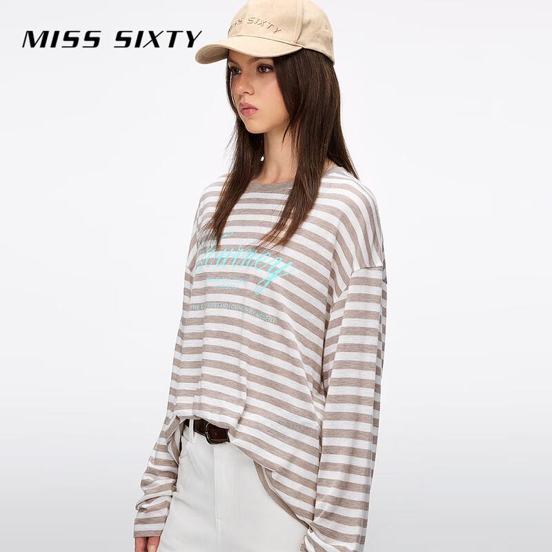 MISS SIXTY Women's Wool Blend Long Sleeve T-Shirt