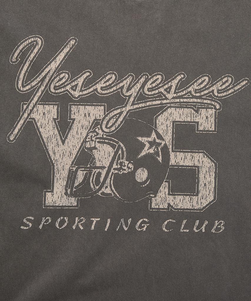 YESEYESEE Y.E.S Sporting Club Tee Charcoal