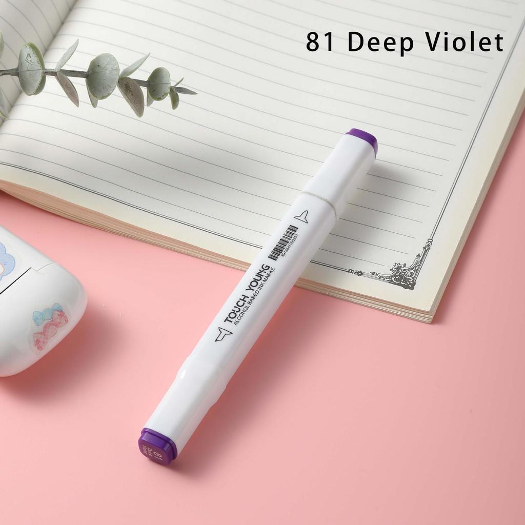 6th Gen Double Tip White Square Barrel Oil-Based Marker for Drawing & Hand-Painting