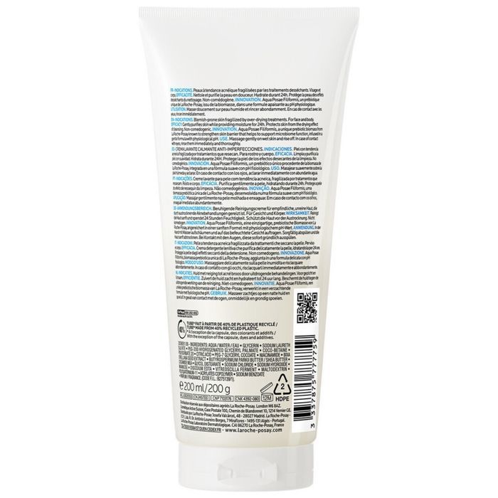 La Roche-Posay Effaclar H Iso-Biome Crème Lavante Hydratante Apaisante Anti-Imperfections 200 ml