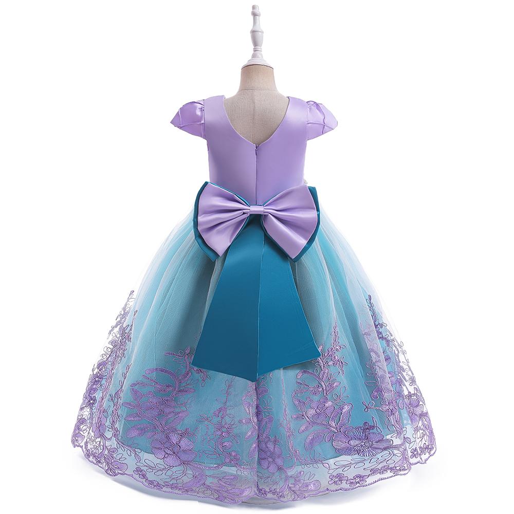 Kleine Zeemeermin Ariël Prinsessenkostuums Jonge Meisjes Paarse Jurk Kinderen Cosplay Carnavalsjurk Verjaardag Tutu Jurken Zomer Nieuwe Kleding