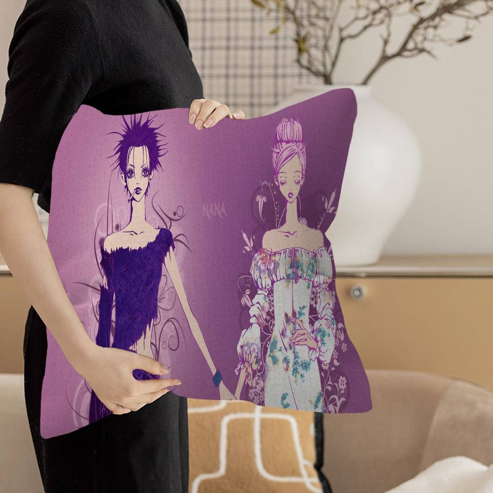 Nana Anime Cushion Cover Pillowcase Upholstery Sofa Throw Pillow Home Decor Pillowcas