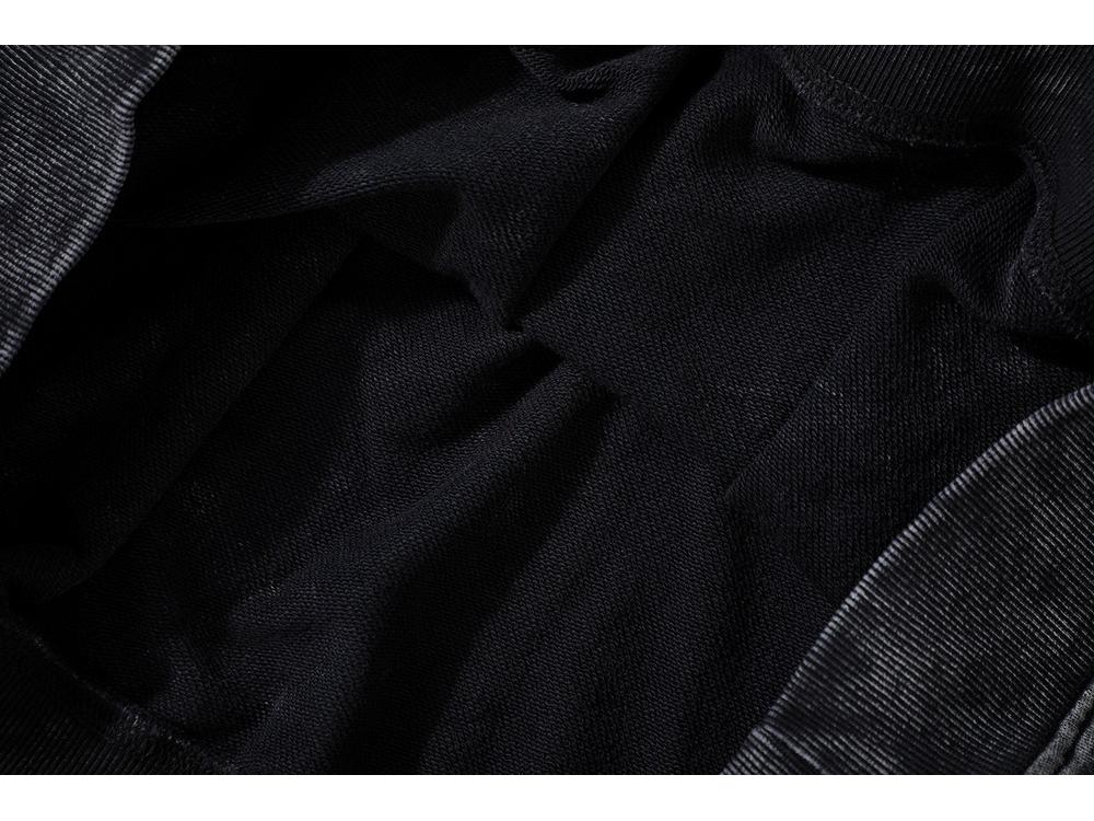 High Street Retro Distressed Oversized Sweatshirt for Men - European & American Trend, Loose Long Sleeve Top