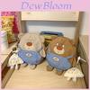 Adorable Cartoon Bear Canvas Shoulder Bag For Students Ultra-light And Cute