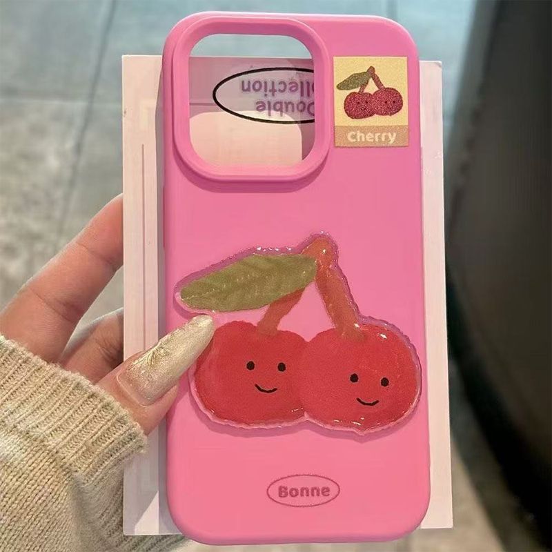 Creative Cake Stand Suitable for Iphone16pro Skin Like Phone Case Apple 15 Candy Colored Personalized Protective Case
