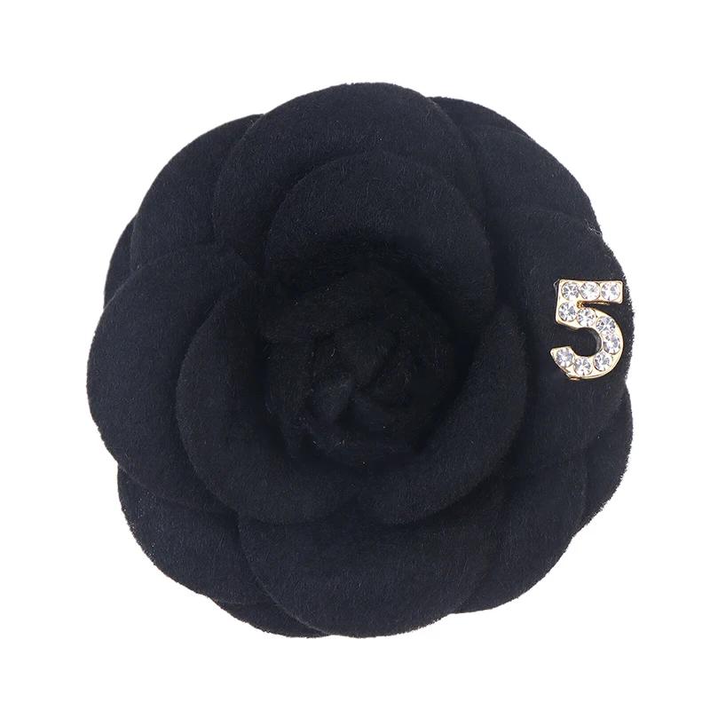 Ретро Элегантная Брошь-Камелия с Имитацией Жемчуга Изысканная Модная Булавка на Воротник Лацкан Траурная Брошь Женская Рубашка Галстук Брошь