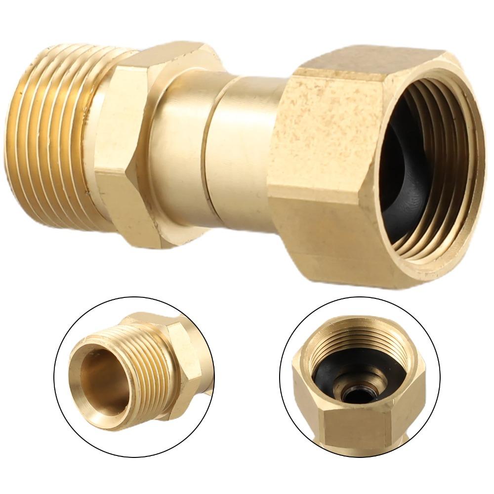 High Pressure Washer Swivel Joint Connector Hose Fitting M22 14MM  Anti-tTangle Thread 360 Degree Rotation Hose Connector