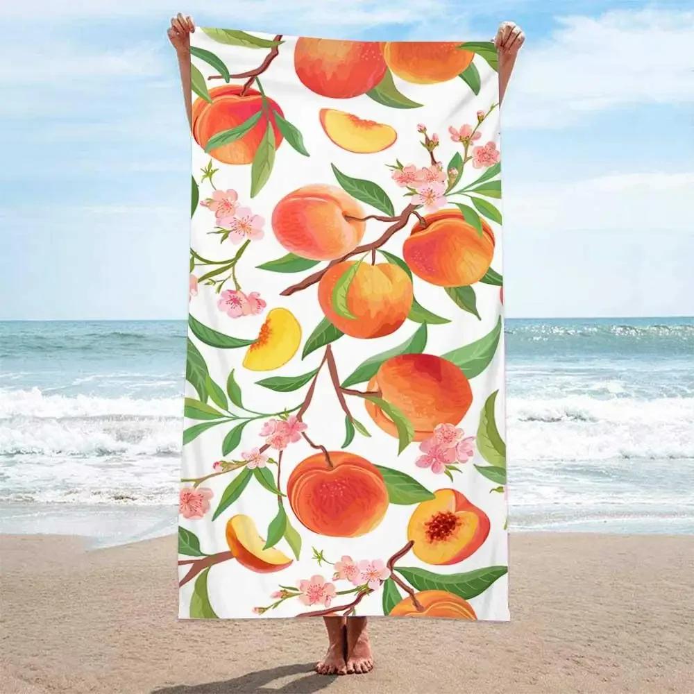 Summer Boho Beach Towel Florida Woman Microfiber Quick Dry Bath Towels Beach Cover Sand Free Portable Pink Travel Towel