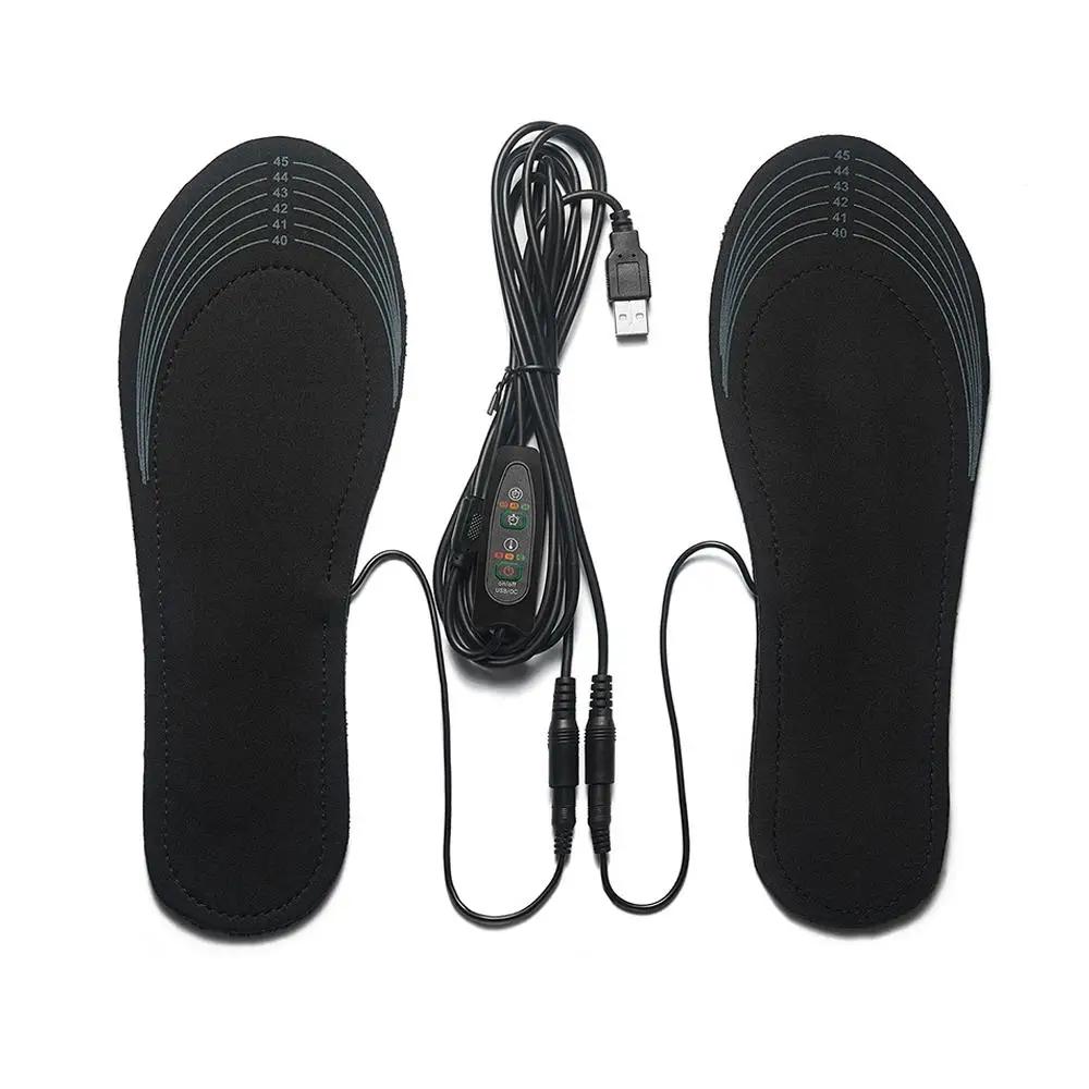Smart Heated Insoles Temperature Adjustable Foot Warmers for Men and Women, Full-Foot Heating & Cut-to-Fit Design Q8Y6