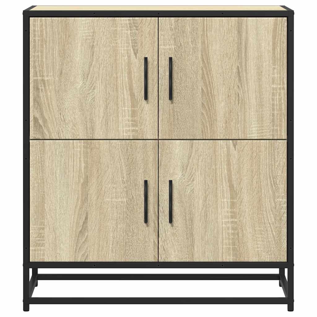 Vidaxl Komoda, Dąb Sonoma, 68X35X76 Cm, Materiał Drewnopochodny