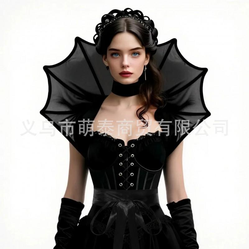 Halloween Lace Cape Costume Prop Scarlet Witch Theme Unisex Cosplay Accessory