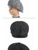 Men's Octagonal Beret: Spring/Summer Linen-Like Duckbill Cap, Retro Casual Unisex Hat