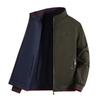 Autumn/Winter Men's Reversible Stand Collar Jacket - Trendy, High-Quality Dad's Coat