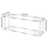 Vertical Acrylic Display Stand Ladder Storage Shelf for Bubble Mart Dolls,Labubu Collectibles,Figures,Perfume,Cosmetics,Cupcake