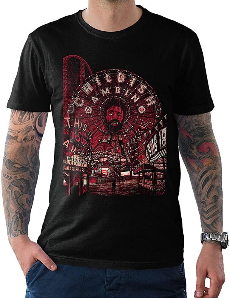 Childish Gambino Art T Shirt Black L чёрный