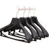 Wide Shoulder Seamless Plastic Suit Hanger Set - Ideal for Clothing Stores
