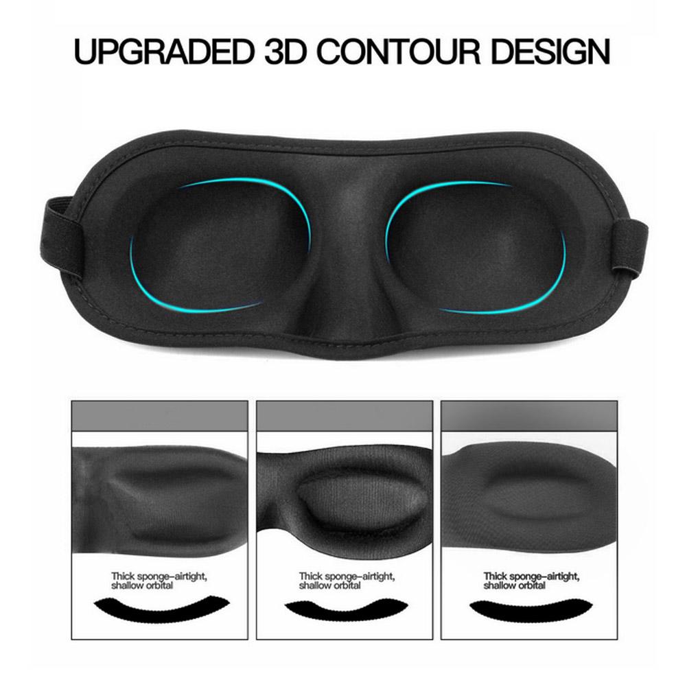 3D Sleeping Eye Mask Shade Cover Rest Sleep Eyepatch Blindfold Shield Travel Sleeping Aid