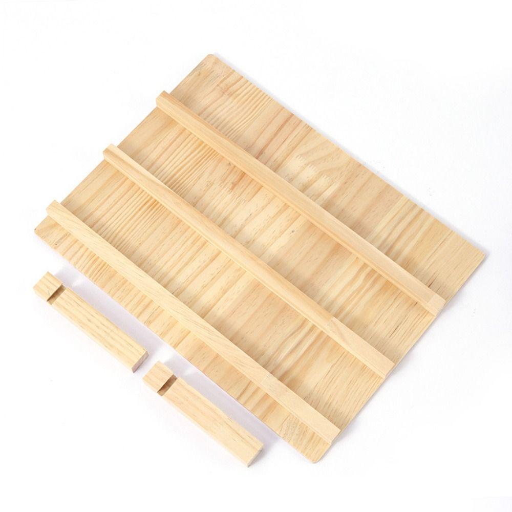 3/4/5 Layer Wooden Nail Art Stand Large-capacity Multi-functional Earring Necklace Display Rack Smooth Space Saving