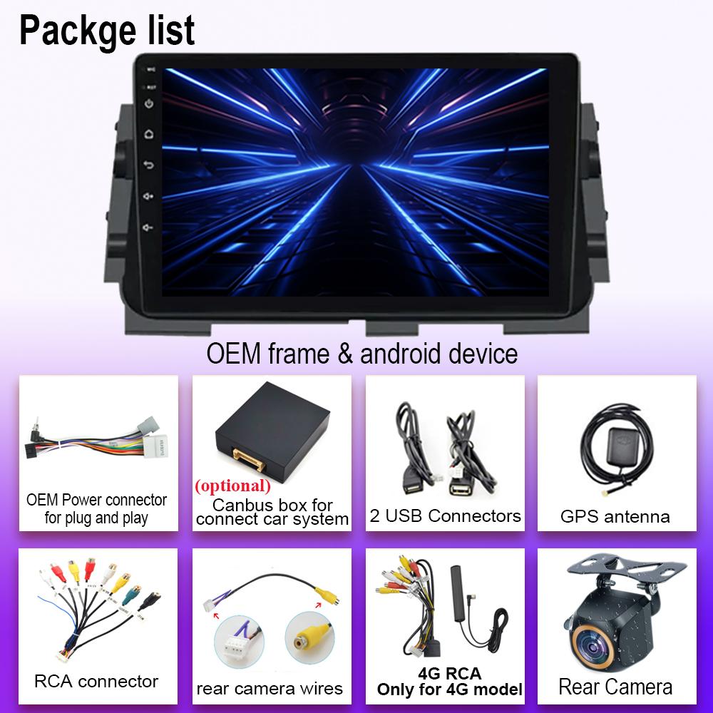 Android 14 For Nissan Micra Kicks 2017 - 2019 Auto Radio Stereo Head Unit GPS Carplay Multimedia Video Player Navigation No 2din